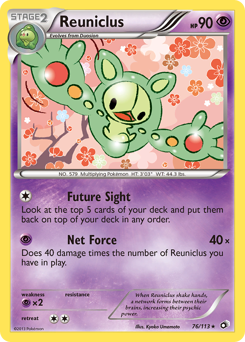 Reuniclus, Legendary Treasures #76, Pokémon TCG card