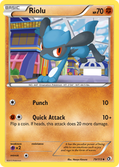 Riolu, Legendary Treasures #79, Pokémon TCG card