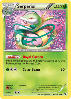 Serperior, Legendary Treasures #RC3, Pokémon TCG card