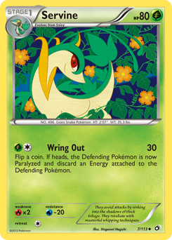 Servine, Legendary Treasures #7, Pokémon TCG card