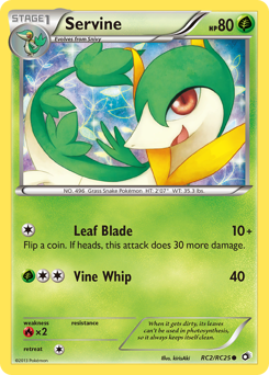 Servine, Legendary Treasures #RC2, Pokémon TCG card