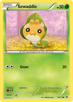 Sewaddle, Legendary Treasures #10, Pokémon TCG card