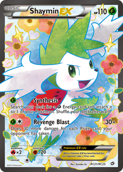 Shaymin-EX, Legendary Treasures #RC21, Pokémon TCG card