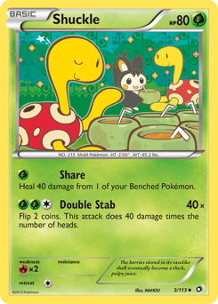 Shuckle, Legendary Treasures #3, Pokémon TCG card