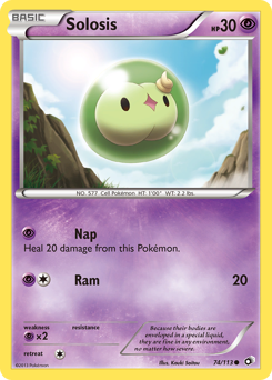 Solosis, Legendary Treasures #74, Pokémon TCG card