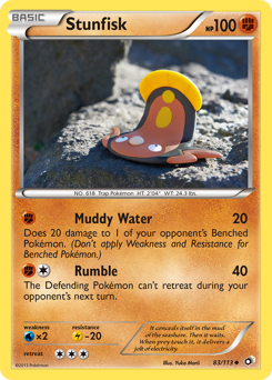 Stunfisk, Legendary Treasures #83, Pokémon TCG card