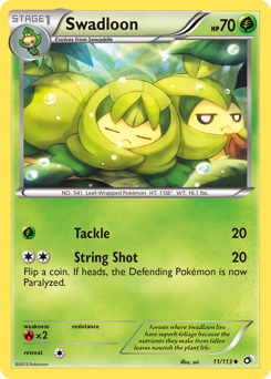 Swadloon, Legendary Treasures #11, Pokémon TCG card