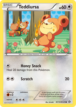 Teddiursa, Legendary Treasures #RC15, Pokémon TCG card