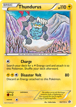 Thundurus, Legendary Treasures #50, Pokémon TCG card
