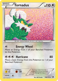 Tornadus, Legendary Treasures #108, Pokémon TCG card