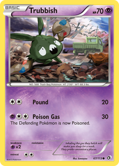 Trubbish, Legendary Treasures #67, Pokémon TCG card