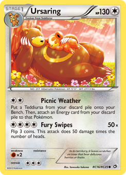 Ursaring, Legendary Treasures #RC16, Pokémon TCG card