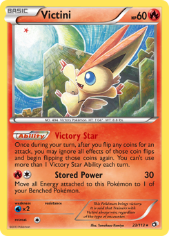 Victini, Legendary Treasures #23, Pokémon TCG card