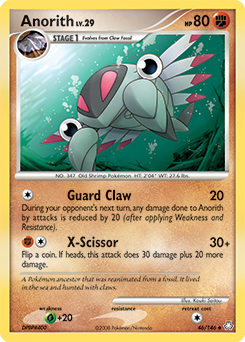 Anorith, Legends Awakened #46, Pokémon TCG card
