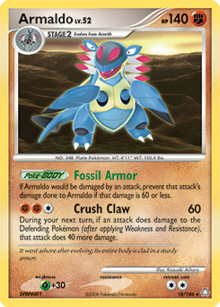 Armaldo, Legends Awakened #18, Pokémon TCG card