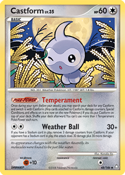 Castform, Legends Awakened #48, Pokémon TCG card