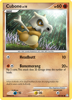 Cubone, Legends Awakened #90, Pokémon TCG card