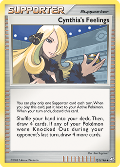 Cynthia's Feelings, Legends Awakened #131, Pokémon TCG card
