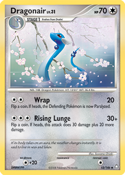 Dragonair, Legends Awakened #52, Pokémon TCG card