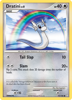 Dratini, Legends Awakened #91, Pokémon TCG card