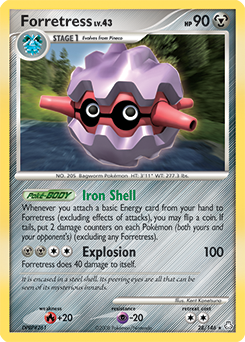 Forretress, Legends Awakened #28, Pokémon TCG card