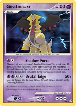 Giratina, Legends Awakened #4, Pokémon TCG card