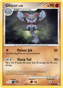 Gliscor, Legends Awakened #55, Pokémon TCG card