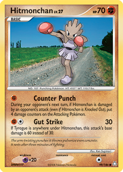 Hitmonchan, Legends Awakened #99, Pokémon TCG card
