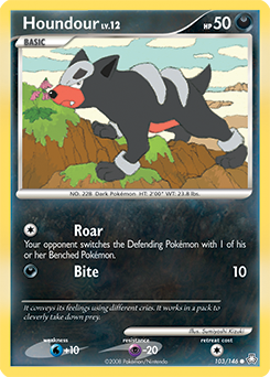 Houndour, Legends Awakened #103, Pokémon TCG card