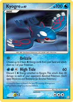 Kyogre, Legends Awakened #32, Pokémon TCG card