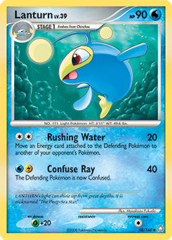 Lanturn, Legends Awakened #58, Pokémon TCG card