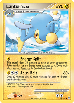 Lanturn, Legends Awakened #59, Pokémon TCG card