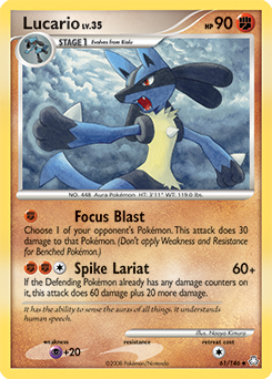 Lucario, Legends Awakened #61, Pokémon TCG card