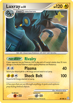 Luxray, Legends Awakened #8, Pokémon TCG card