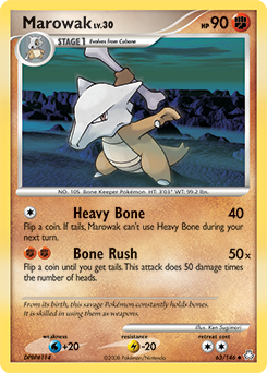 Marowak, Legends Awakened #63, Pokémon TCG card