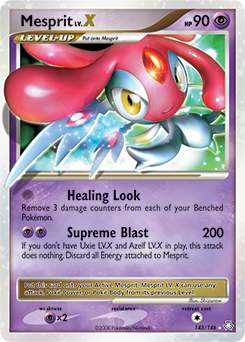 Mesprit LV.X, Legends Awakened #143, Pokémon TCG card