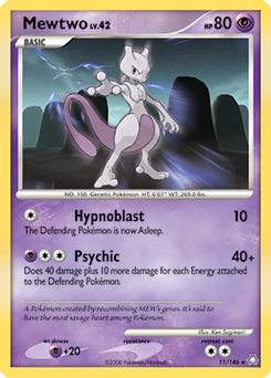 Mewtwo, Legends Awakened #11, Pokémon TCG card