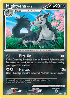 Mightyena, Legends Awakened #66, Pokémon TCG card