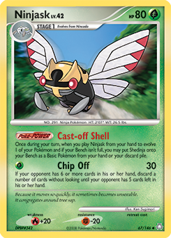 Ninjask, Legends Awakened #67, Pokémon TCG card