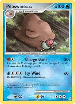 Piloswine, Legends Awakened #69, Pokémon TCG card