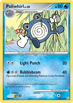 Poliwhirl, Legends Awakened #115, Pokémon TCG card