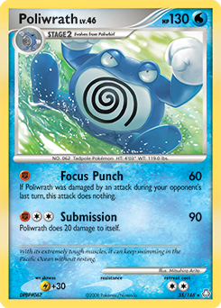 Poliwrath, Legends Awakened #35, Pokémon TCG card