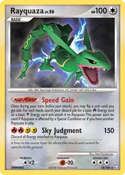 Rayquaza, Legends Awakened #14, Pokémon TCG card
