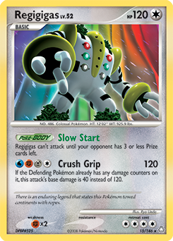 Regigigas, Legends Awakened #15, Pokémon TCG card