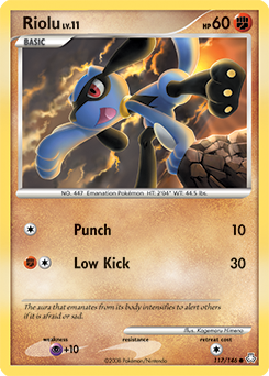 Riolu, Legends Awakened #117, Pokémon TCG card
