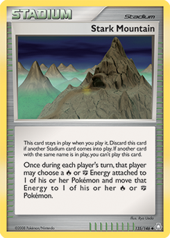 Stark Mountain, Legends Awakened #135, Pokémon TCG card