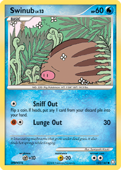 Swinub, Legends Awakened #123, Pokémon TCG card