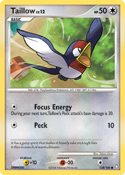 Taillow, Legends Awakened #124, Pokémon TCG card