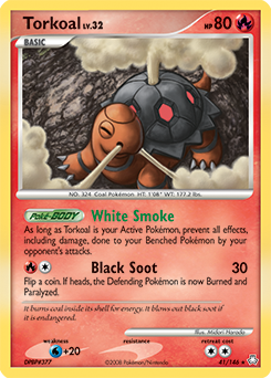 Torkoal, Legends Awakened #41, Pokémon TCG card