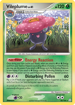 Vileplume, Legends Awakened #45, Pokémon TCG card